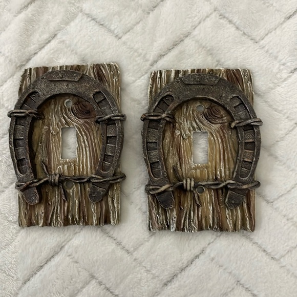 3-D light switch cover Cowboy Western #2 pieces - Picture 3 of 5